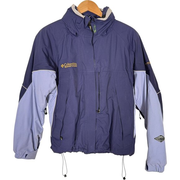 Vintage Columbia Women's Omni Tech Titanium Ski Jacket Retro Purple L - Picture 1 of 11